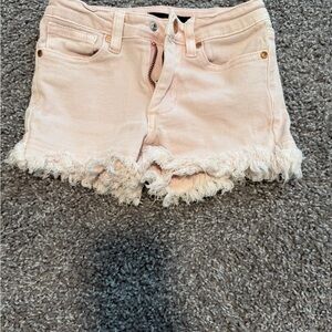 Joe's Jeans Pink Frayed Kids Shorts